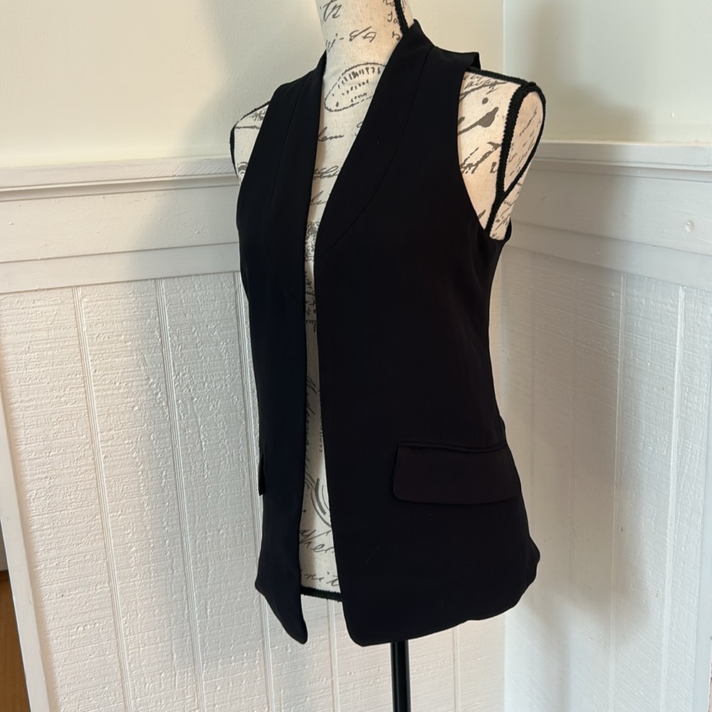 Derek Lam for Design Nation Black Open Vest size Women’s XS